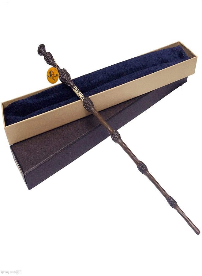 سايج سكوير عصا سحرية كلاسيكية مصنوعة يدويًا من المعدن من سيج سكوير، عصا سحرية قابلة للتحصيل، إكسسوار تنكري (طولها 40 سم، متعددة الألوان) - Image 1